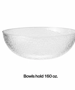 Creative Converting 5.2 Qt Clear Pebble Bowl Themed Tableware