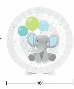 Creative Converting Kids Birthday Party Themes Enchanting Elephants Boy Centerpiece Paper Fan W/ Cutout