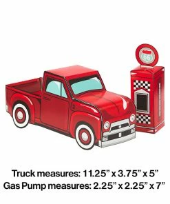 Creative Converting Vintage Red Truck Centerpiece