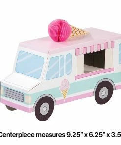 Creative Converting Ice Cream Party Centerpiece 3D Kids Birthday Party Themes