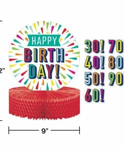 Creative Converting Birthday Burst Centerpiece Hc Shaped With Stickers Kids Birthday Party Themes