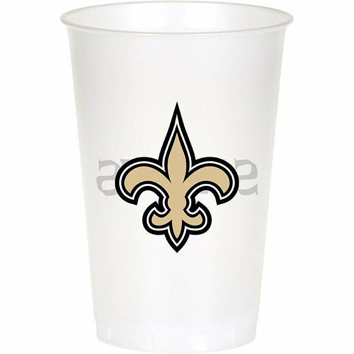 Creative Converting NFL And Football Party Supplies New Orleans Saints Plastic Cup, 20Oz, 8 Ct
