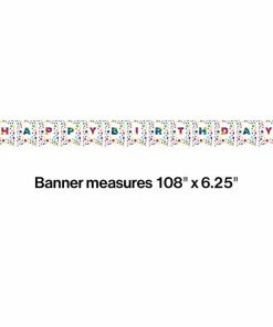 Creative Converting Kids Birthday Party Themes Rainbow Foil Happy Birthday Party Banner