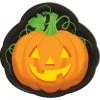 Creative Converting Halloween Plastic Tray 14" Pumpkin