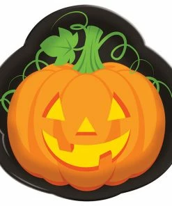 Creative Converting Halloween Plastic Tray 14" Pumpkin
