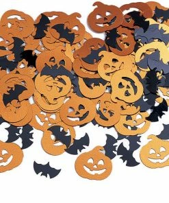 Creative Converting Bats And Pumpkin Confetti, 0.5 Oz Halloween Party Supplies