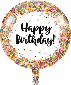 Creative Converting Sprinkles Metallic Balloon 18"