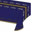 Creative Converting Baltimore Ravens Plastic Table Cover, 54" X 102" NFL And Football Party Supplies