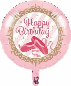 Creative Converting Kids Birthday Party Themes Twinkle Toes Metallic Balloon 18"