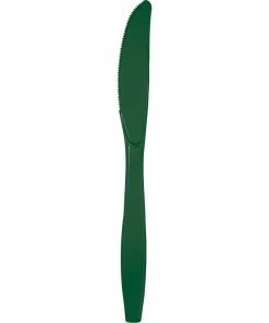 Creative Converting Hunter Green Plastic Knives, 24 Ct Solid Color Tableware