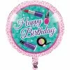 Creative Converting Kids Birthday Party Themes Sparkle Spa Party! Metallic Balloon 18"