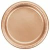 Creative Converting Rose Gold Foil Dessert Plates, Pack Of 8