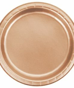 Creative Converting Rose Gold Foil Dessert Plates, Pack Of 8