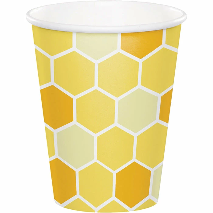 Creative Converting Bumblebee Baby Hot/Cold Paper Cups 9 Oz., 8 Ct