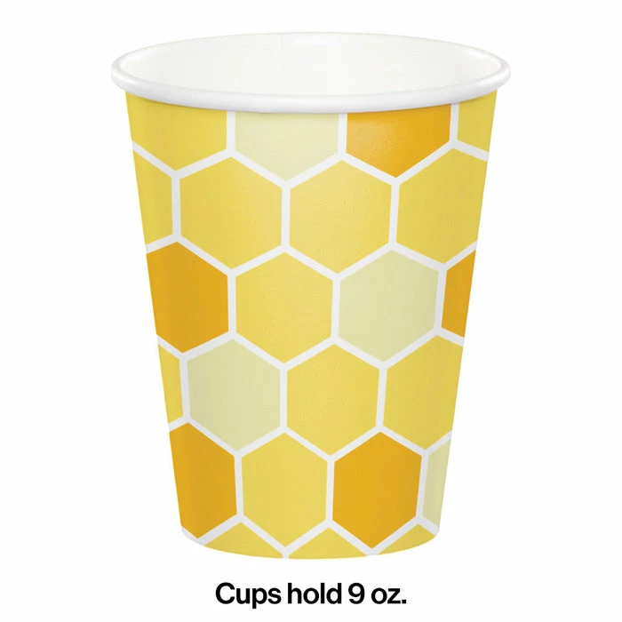 Creative Converting Bumblebee Baby Hot/Cold Paper Cups 9 Oz., 8 Ct