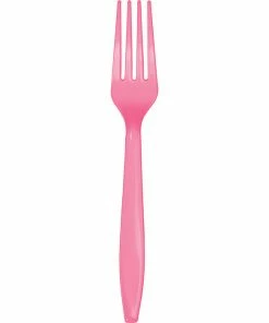 Creative Converting Candy Pink Plastic Forks, 24 Ct