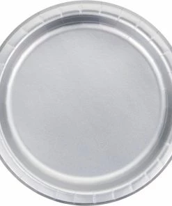 Creative Converting Silver Foil Dessert Plates, Pack Of 8