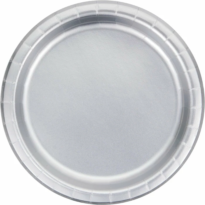 Creative Converting Silver Foil Dessert Plates, Pack Of 8