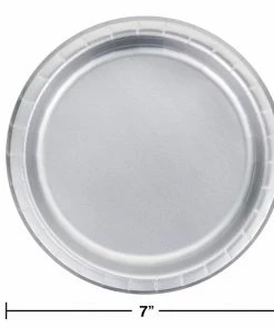 Creative Converting Silver Foil Dessert Plates, Pack Of 8