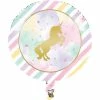 Creative Converting Unicorn Sparkle Metallic Balloon 18" Kids Birthday Party Themes