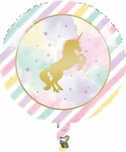 Creative Converting Unicorn Sparkle Metallic Balloon 18" Kids Birthday Party Themes