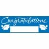 Creative Converting Graduation Party Supplies Blue Graduation Party Banner