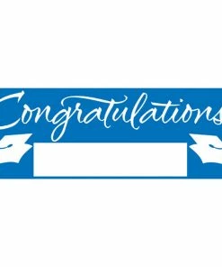 Creative Converting Graduation Party Supplies Blue Graduation Party Banner