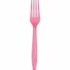 Creative Converting Candy Pink Plastic Forks, 50 Ct