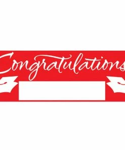 Creative Converting Red Graduation Party Banner