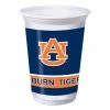 Creative Converting NCAA College Themed Party Decorations Auburn University 20 Oz Plastic Cups, 8 Ct