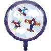 Creative Converting Kids Birthday Party Themes Lil' Flyer Airplane Metallic Balloon 18"