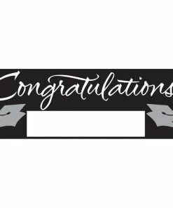 Creative Converting Black Graduation Party Banner