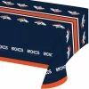 Creative Converting Denver Broncos Plastic Table Cover, 54" X 102"