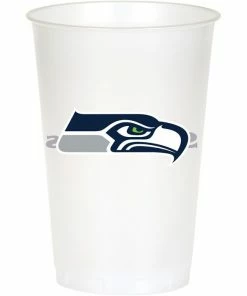Creative Converting NFL And Football Party Supplies Seattle Seahawks Plastic Cup, 20Oz, 8 Ct