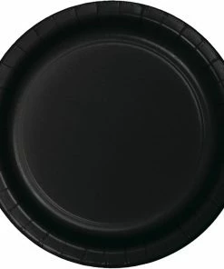 Creative Converting Black Paper Plates, 75 Ct