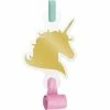 Creative Converting Unicorn Sparkle Blowouts W/Med, Foil, 8 Ct Kids Birthday Party Themes