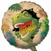Creative Converting Kids Birthday Party Themes Dino Blast Metallic Balloon 18", Happy Bday