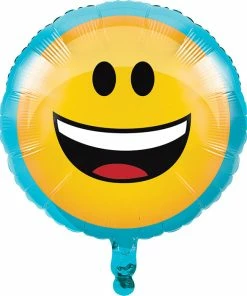 Creative Converting Show Your Emojions Metallic Balloon 18" Kids Birthday Party Themes