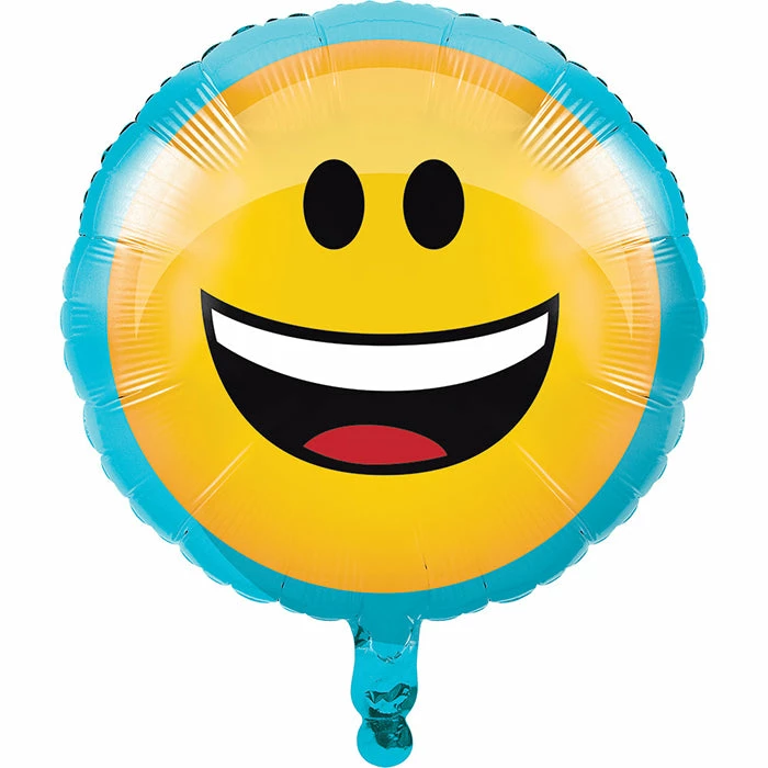 Creative Converting Show Your Emojions Metallic Balloon 18" Kids Birthday Party Themes