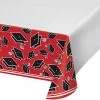 Creative Converting Graduation Party Supplies Graduation School Spirit Red Table Cover