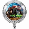 Creative Converting Monster Truck Rally Metallic Balloon 18" Kids Birthday Party Themes
