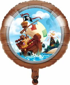 Creative Converting Pirate Treasure Metallic Balloon 18