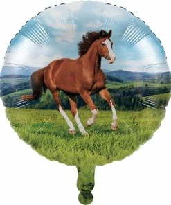 Creative Converting Horse And Pony Metallic Balloon 18" Kids Birthday Party Themes