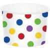 Creative Converting Themed Tableware Multicolor Dot Treat Cups, 6 Ct