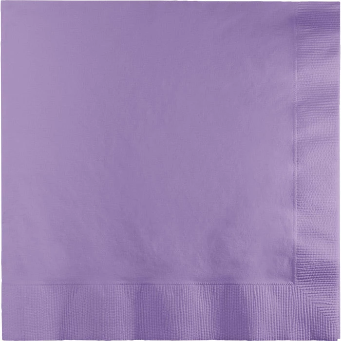 Creative Converting Luscious Lavender Luncheon Napkin 2Ply, 50 Ct Solid Color Tableware