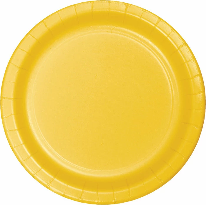 Creative Converting School Bus Yellow Paper Plates, 24 Ct