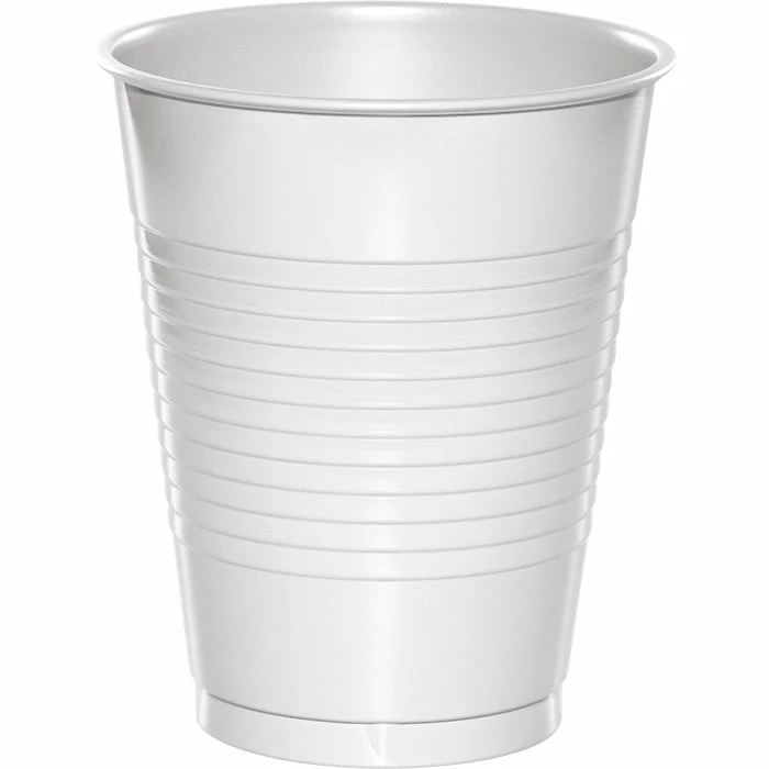 Creative Converting White Premium Plastic Cups 16 Oz., 20 Ct