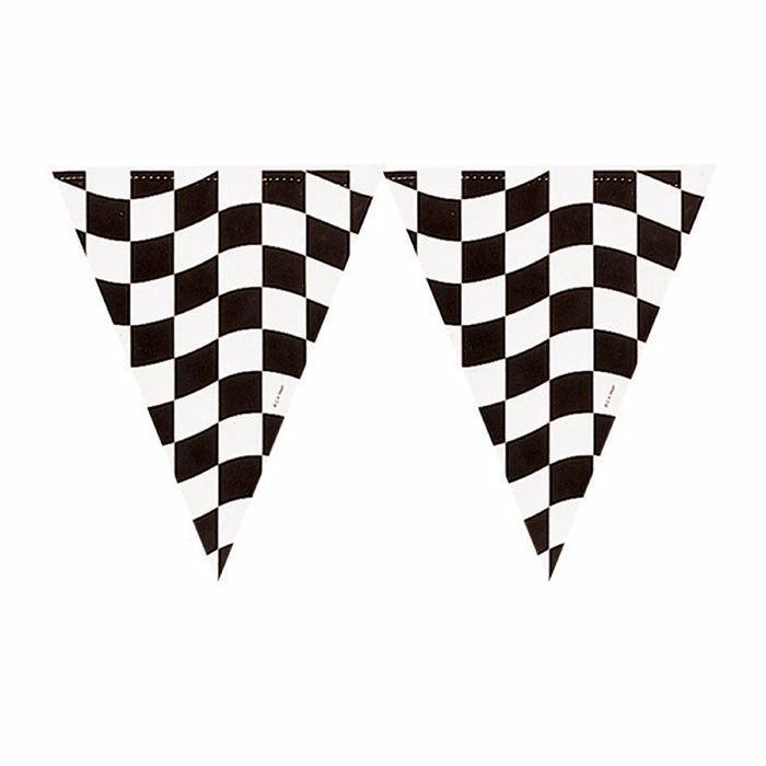 Creative Converting Black And White Check Banner Racing Theme Party Decorations