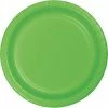 Creative Converting Solid Color Tableware Fresh Lime Green Paper Plates, 8 Ct