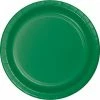 Creative Converting Solid Color Tableware Emerald Green Paper Plates, 24 Ct
